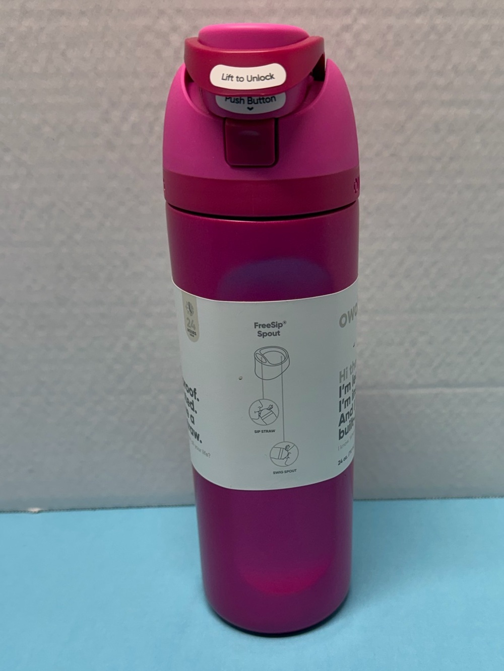 Owala Pink Insulated Travel Bottle